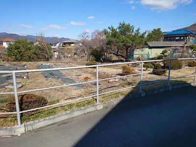 南方向より(A区画側)